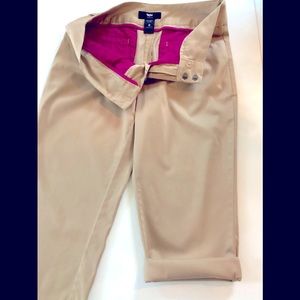 Massimo tailored Beige Capri/Bermuda Cotton spandex size 6